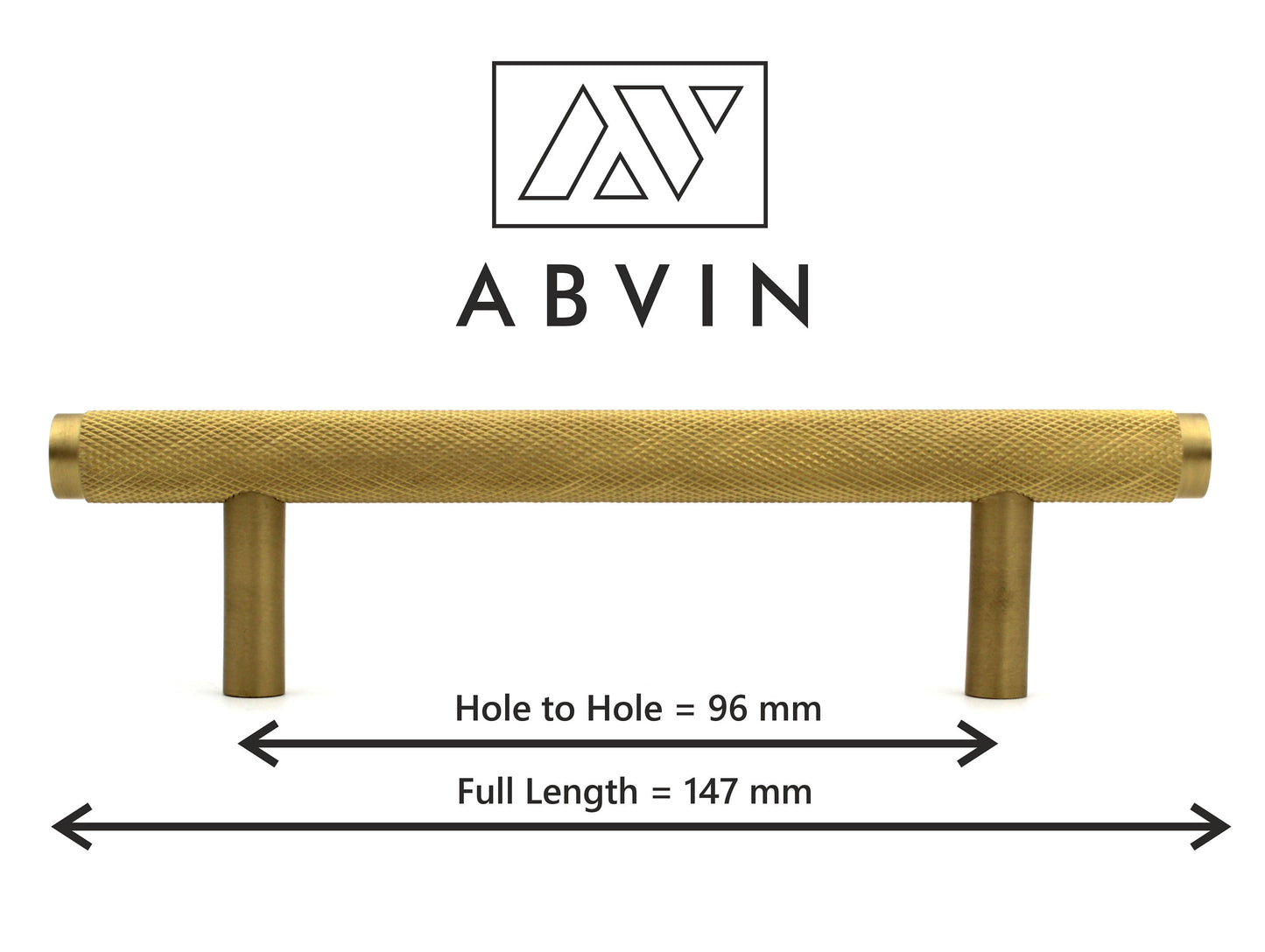 Modern Solid Brass Knurled Cabinet Bar Pull Handles Drawer Dresser Furniture Knob Handle Appliance Pulls Gold Kitchen cupboard - 1 pcs