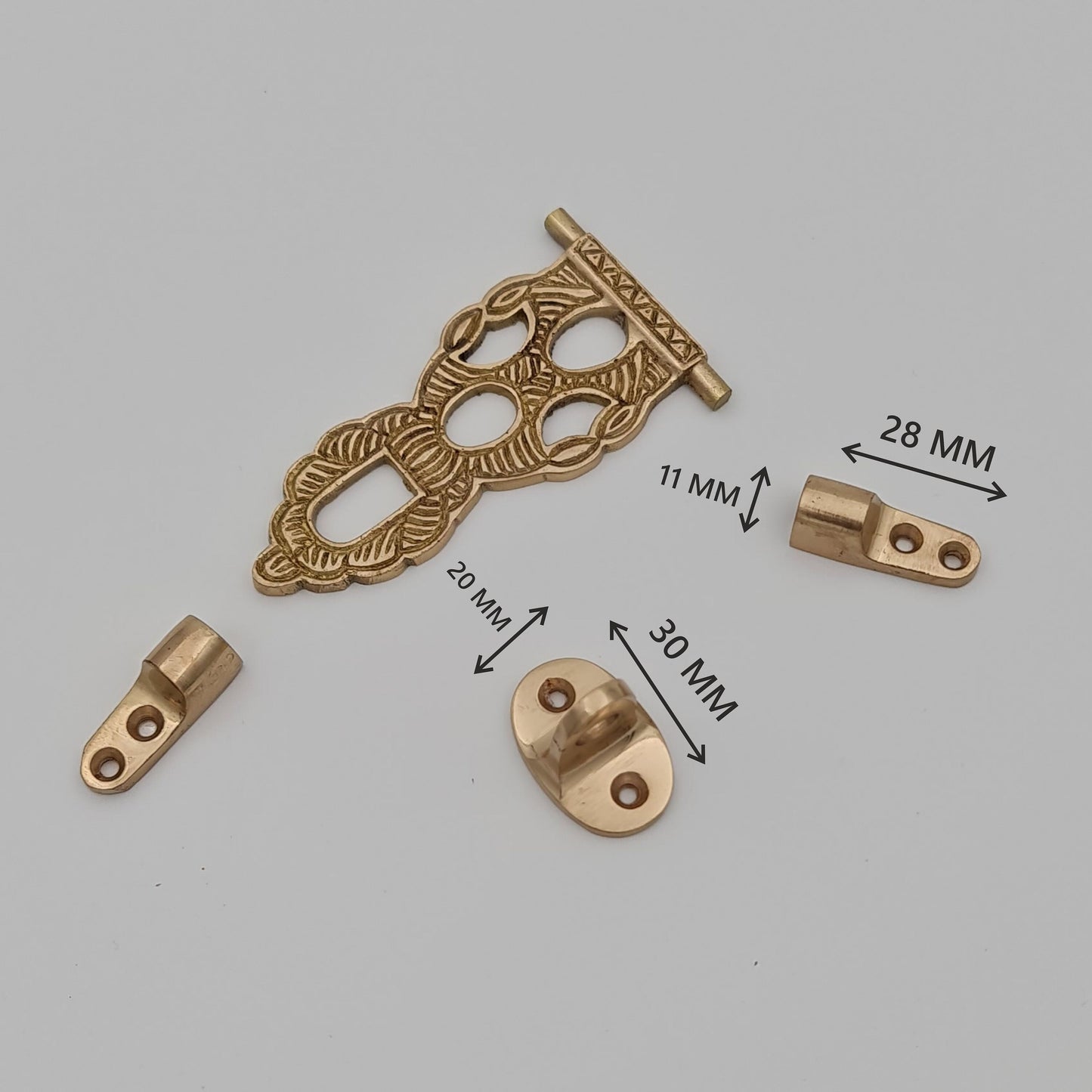 Carving Brass Box Hasp | Trunk latch | Drawer Latch | clasp