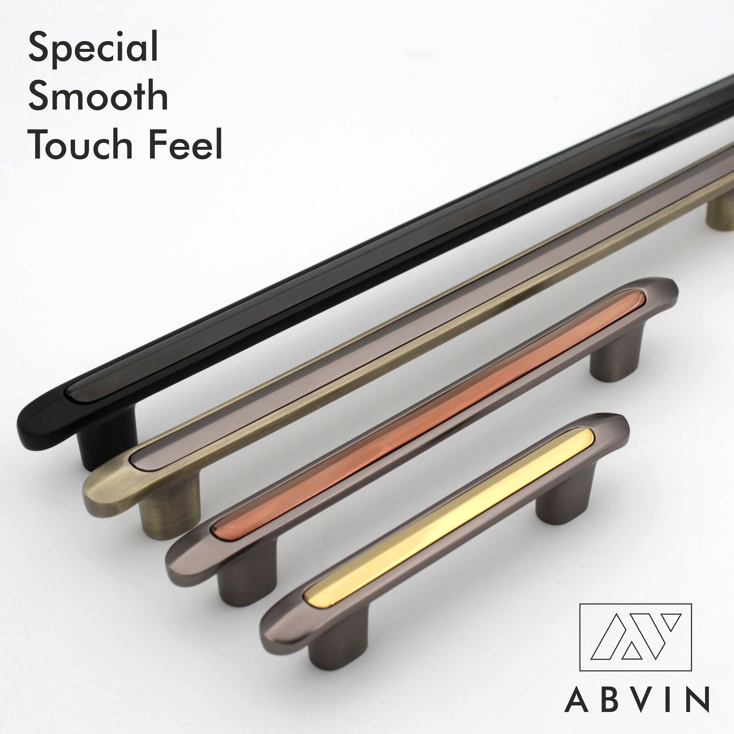 Modern Dual Tone Handles Pulls Cabinet Drawer Dresser Furniture Knob Handle Pulls - 1 pcs