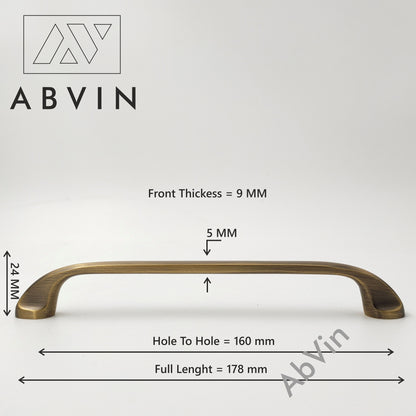Premium Solid Brass Bar Handles, Modern Cabinet Hardware, Furniture Pulls for Doors, Cabinets, Cupboards & Drawers