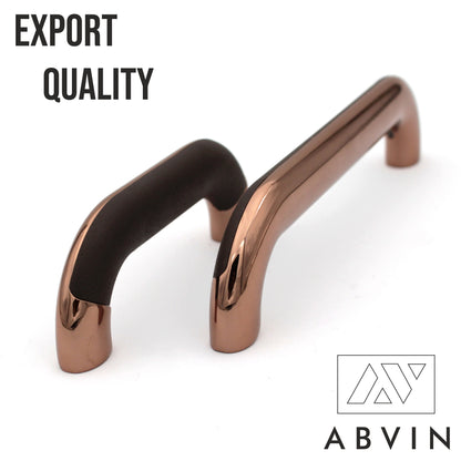 Modern Slim Dual Side Textured Copper Handles Pulls Cabinet Drawer Dresser Furniture Knob Handle Appliance Pulls - 1 pcs ( Not Black)