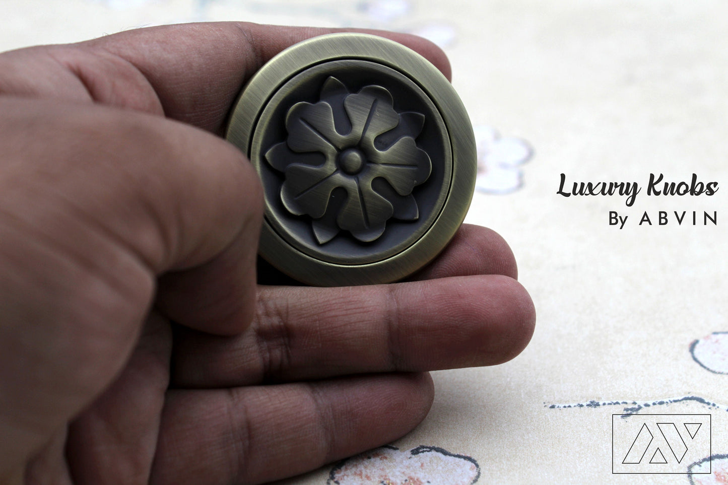 Premium Round Flower knob Drawer Knobs Pulls Handles Dresser Knob Cabinet Knobs Kitchen Knobs