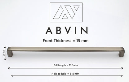 ABVIN PREMIUM Curve Matt Modern Solid Long Pull Bar Handles For Doors Cabinets Cupboards Drawers