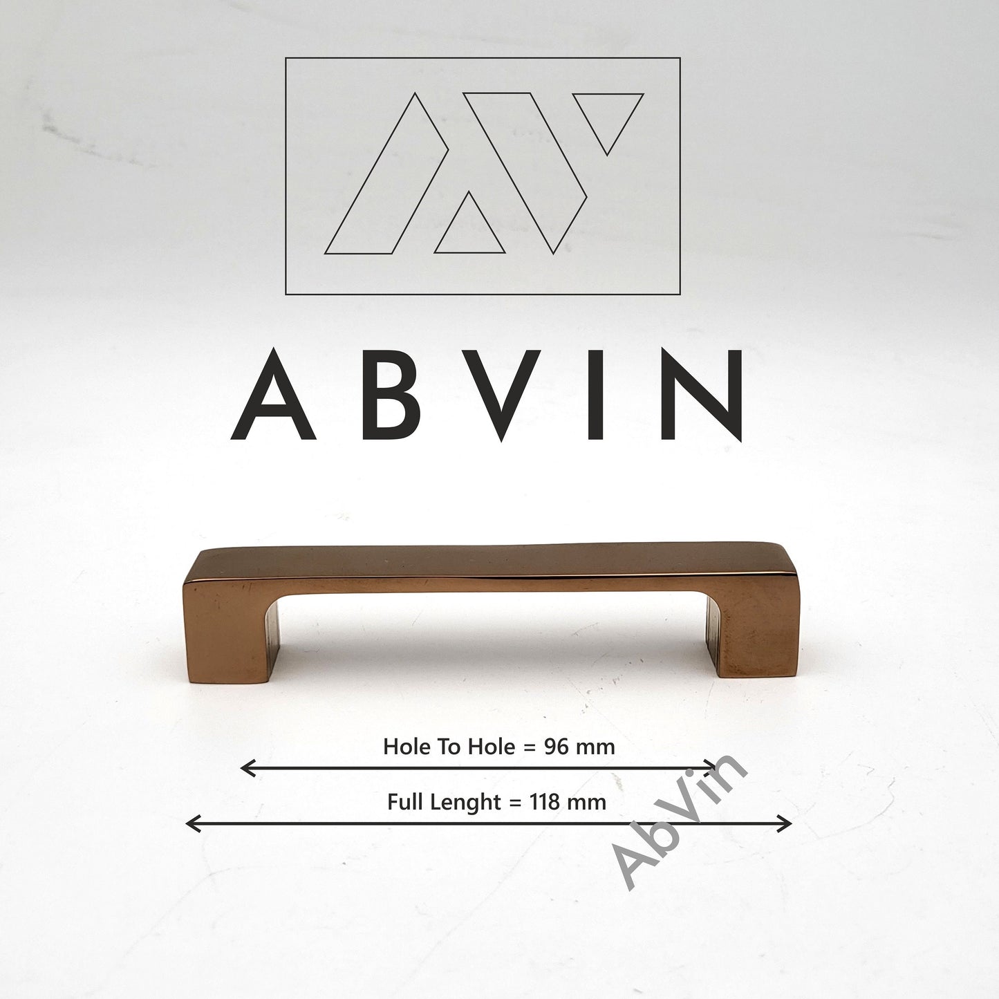 Modern PVD Copper Handles Pulls Cabinet Drawer Dresser Furniture Knob Handle Pulls - 1 pcs