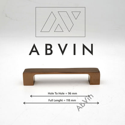 Modern PVD Copper Handles Pulls Cabinet Drawer Dresser Furniture Knob Handle Pulls - 1 pcs