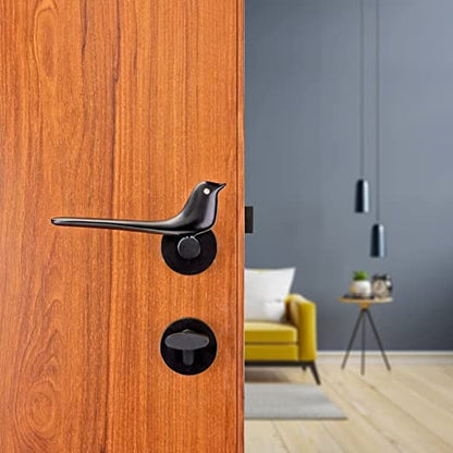 Peacock Brass Pair of Solid Brass Door Handles Stunning Lever on round rose. contemporary lever door handle