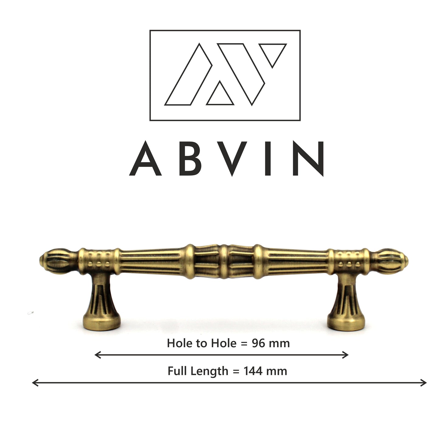 ABVIN Premium Vintage Bar Pulls Cabinet Drawer Handles Pulls Cabinet Drawer Dresser Furniture Knob Handle Pulls - 1 pcs