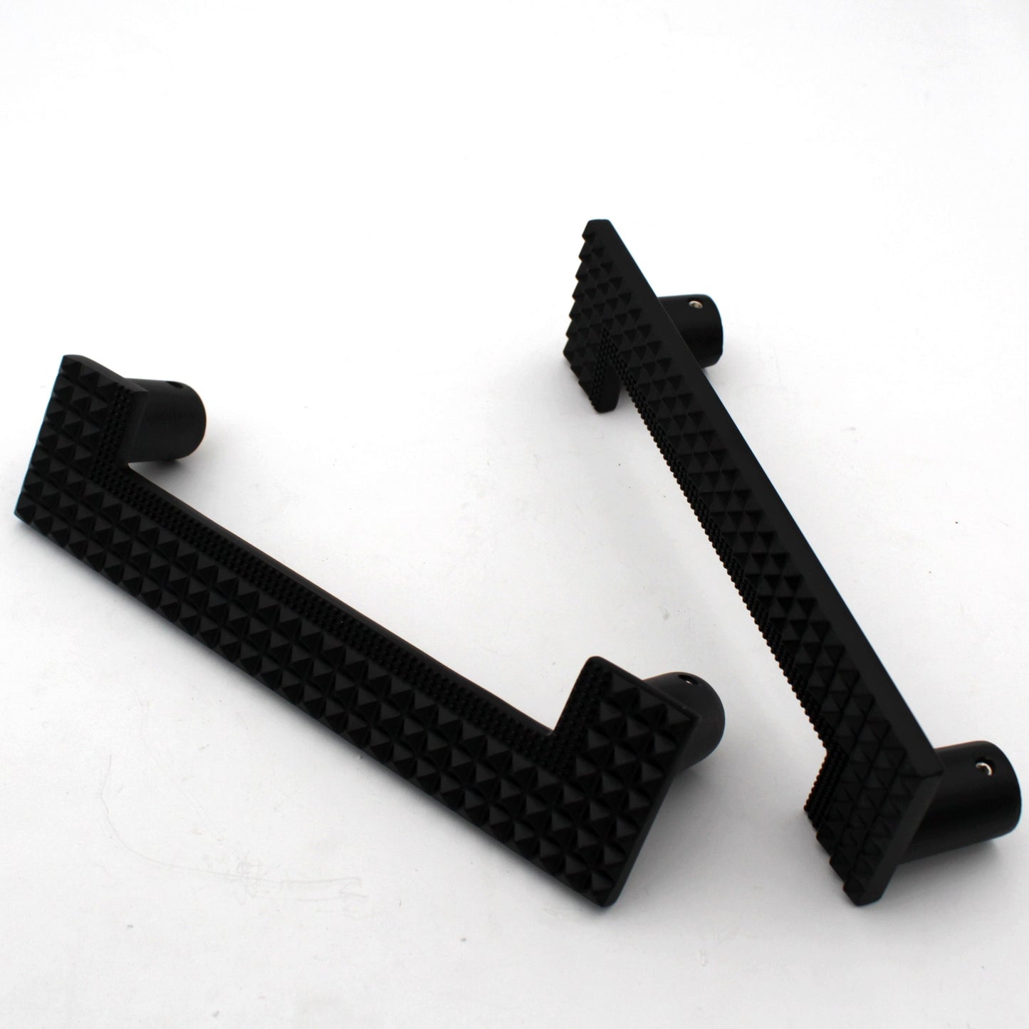 Black Solid Half Square Style Door Cabinet Wardrobe Handles