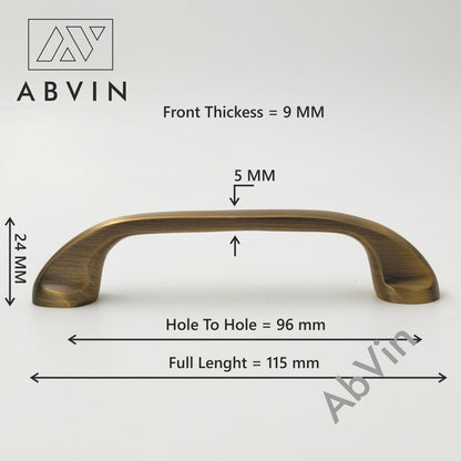 Premium Solid Brass Bar Handles, Modern Cabinet Hardware, Furniture Pulls for Doors, Cabinets, Cupboards & Drawers