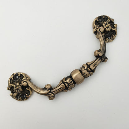 ABVIN Pure Brass Vintage Antique Carving Drop Bail Pull Ring Dresser D ABVIN Pure Brass Vintage Antique Carving Drop Bail Pull Ring Dresser D