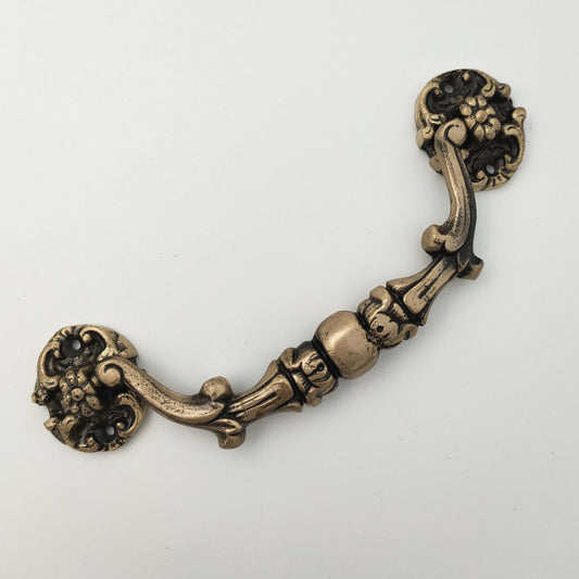 ABVIN Pure Brass Vintage Antique Carving Drop Bail Pull Ring Dresser Drawer Pulls Handles Antique Bronze Rustic Cabinet Knobs