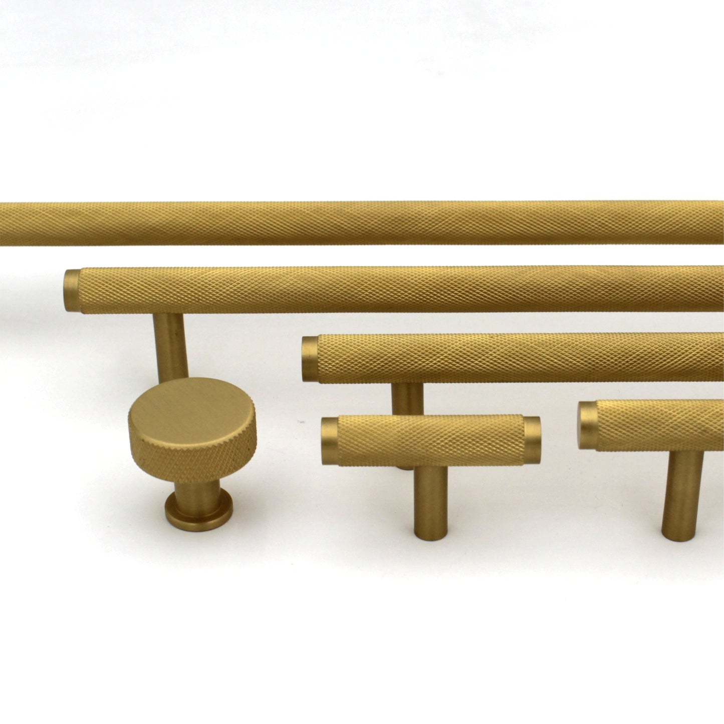 Modern Solid Brass Knurled Cabinet Bar Pull Handles Drawer Dresser Furniture Knob Handle Appliance Pulls Gold Kitchen cupboard - 1 pcs