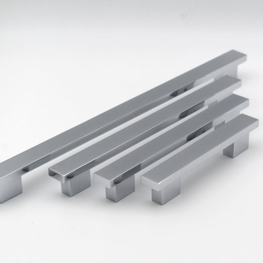 ABVIN PREMIUM Chrome Nickle Modern Solid Long Pull Bar Handles For Doors Cabinets Cupboards Drawers