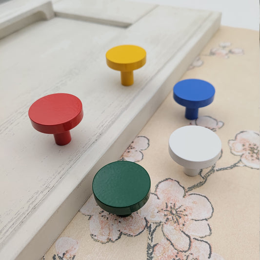 Round Solid Brass Knobs brass cabinet pulls cupboard knobs