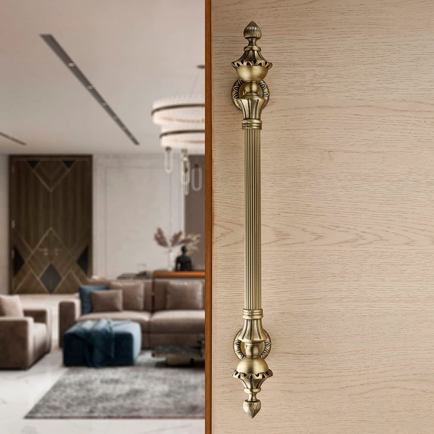 Antique Door Handle, Door Handles for Main Door, Handle Head Design - 1 Pcs