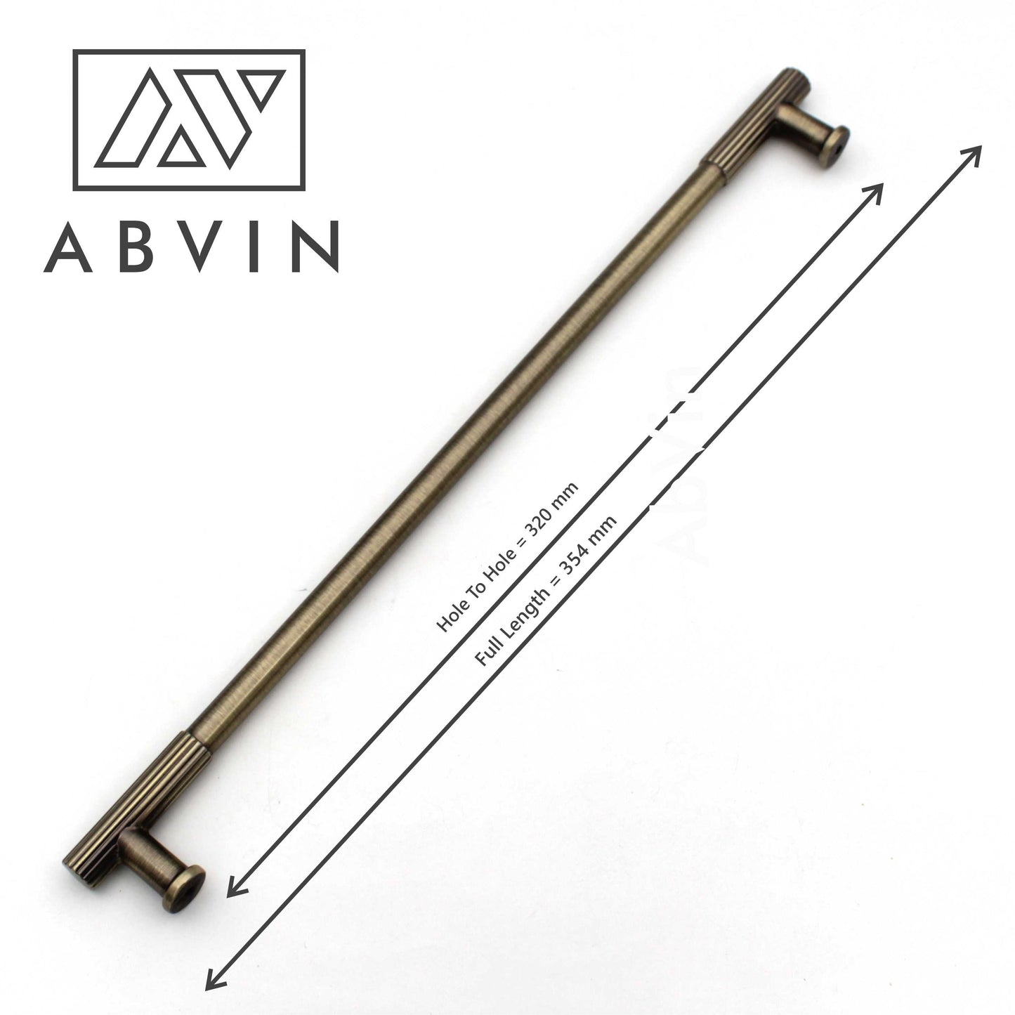 Brass Finish Cabinet Pull Handle – Antique Finish | Modern Bar Handle for Kitchen, Drawer & Wardrobe (1 Pc)