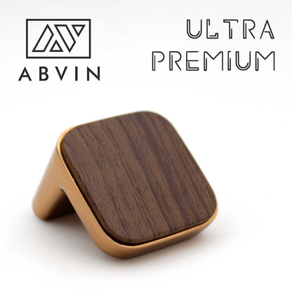 Modern Wood Copper Handles Pulls Cabinet Drawer Dresser Furniture Knob Handle Appliance Pulls - 1 piece
