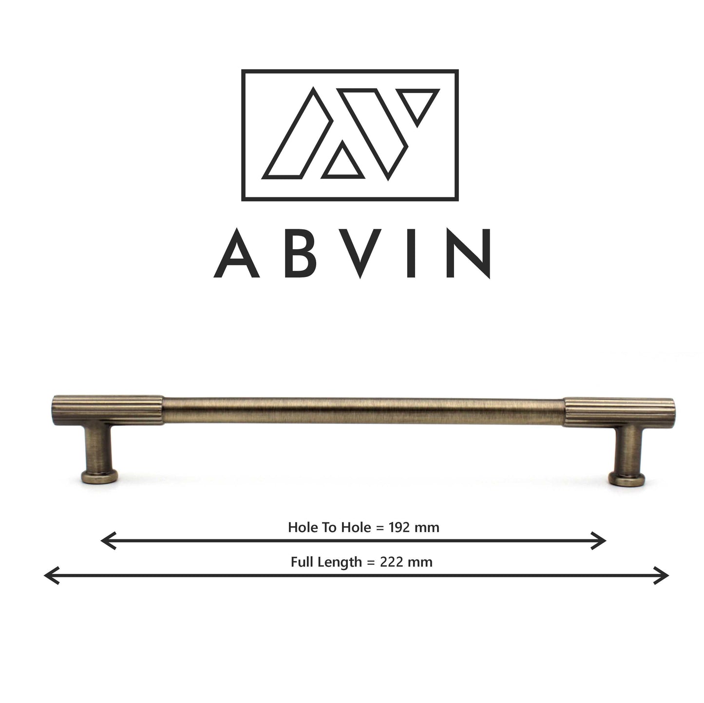 Brass Finish Cabinet Pull Handle – Antique Finish | Modern Bar Handle for Kitchen, Drawer & Wardrobe (1 Pc)