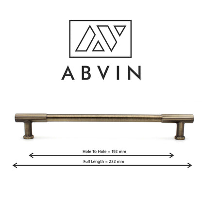 Brass Finish Cabinet Pull Handle – Antique Finish | Modern Bar Handle for Kitchen, Drawer & Wardrobe (1 Pc)